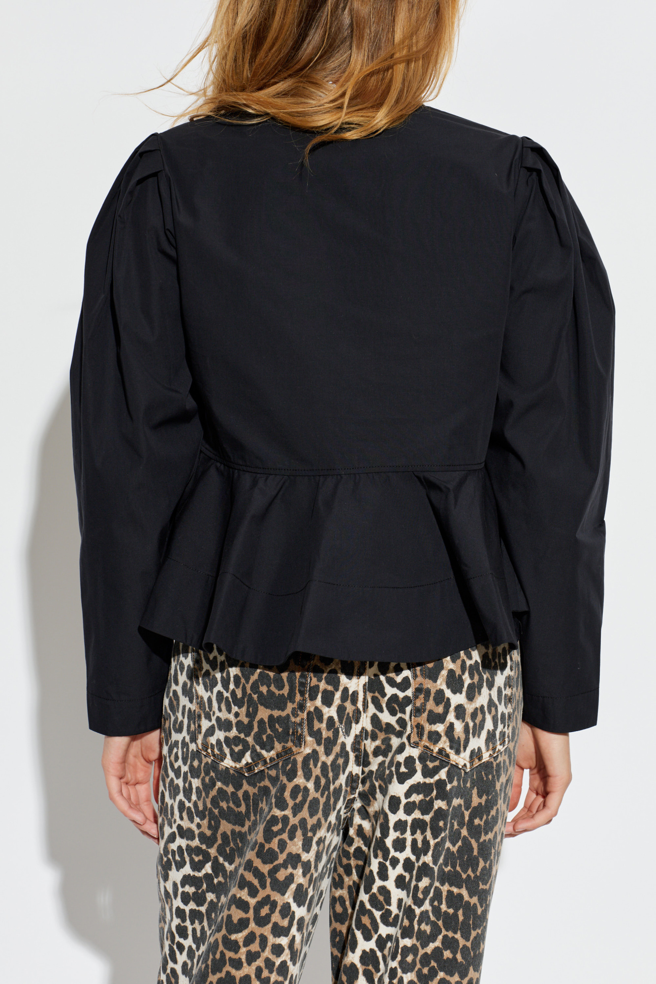 Ganni Top with peplum | Women's | Vitkac